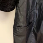 Thumbnail for Vegan leather coat
