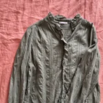 Thumbnail for Blouse verte brodée