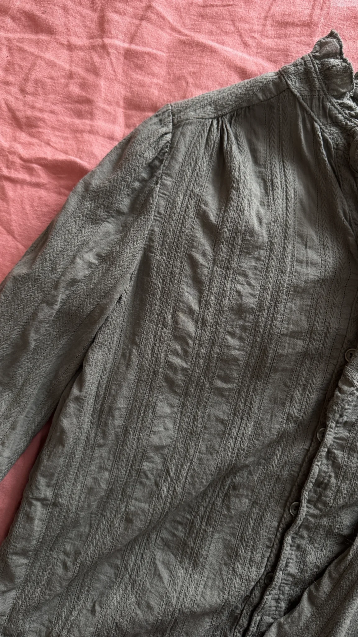 Image for Blouse verte brodée