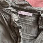 Thumbnail for Blouse verte brodée