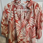 Featured thumbnail for 3/4-length puff-sleeve blouse