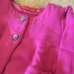 Featured thumbnail for Veste cardigan rose fuchsia coton ouaté bébé fille 6