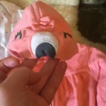 Thumbnail for Cache couche blanc et corail carter flamands roses bébé fille 6
