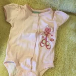 Thumbnail for Cache couche rose ballet ballerine bébé fille 6-9