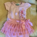 Thumbnail for Cache couche rose ballet ballerine bébé fille 6-9