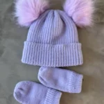 Thumbnail for Ensemble tuque/mitaines 0-6M
