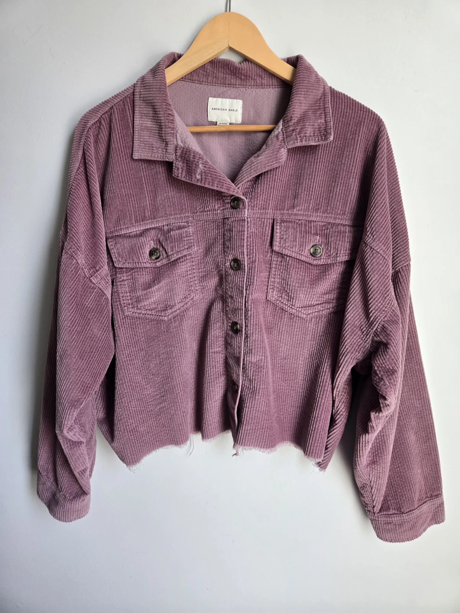 Featured image for Powdered mauve corduroy jacket