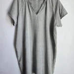 Featured thumbnail for Sage green straight dress in Tencel