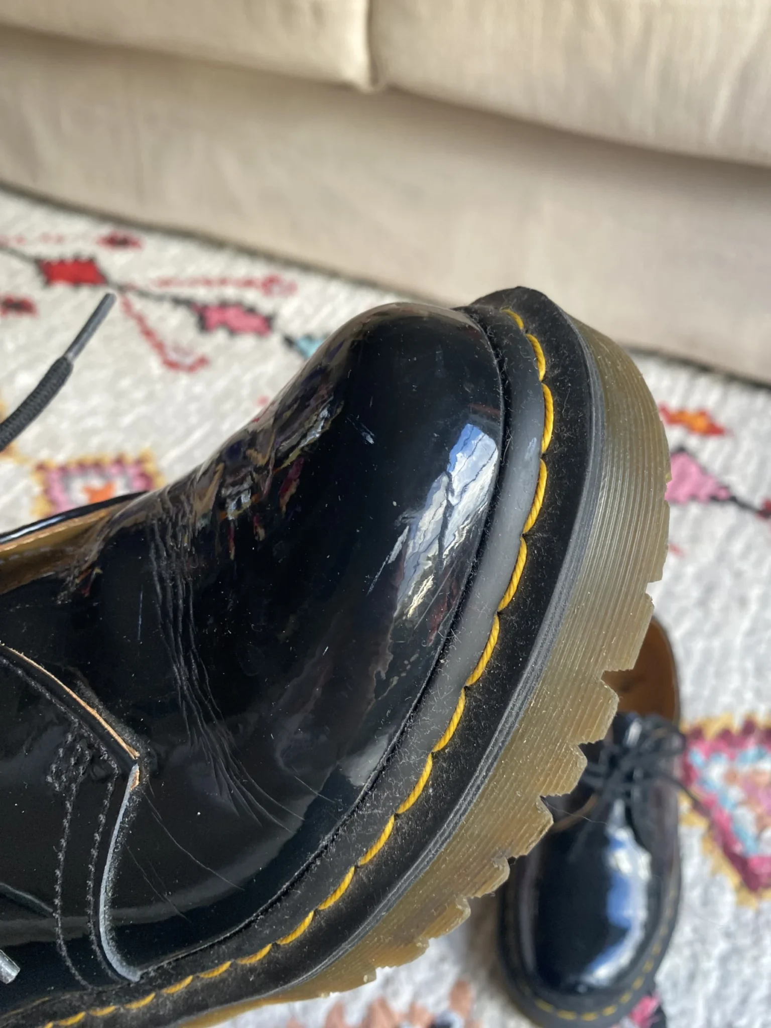 Image for Dr Martens vernies à semelle épaisse 👞