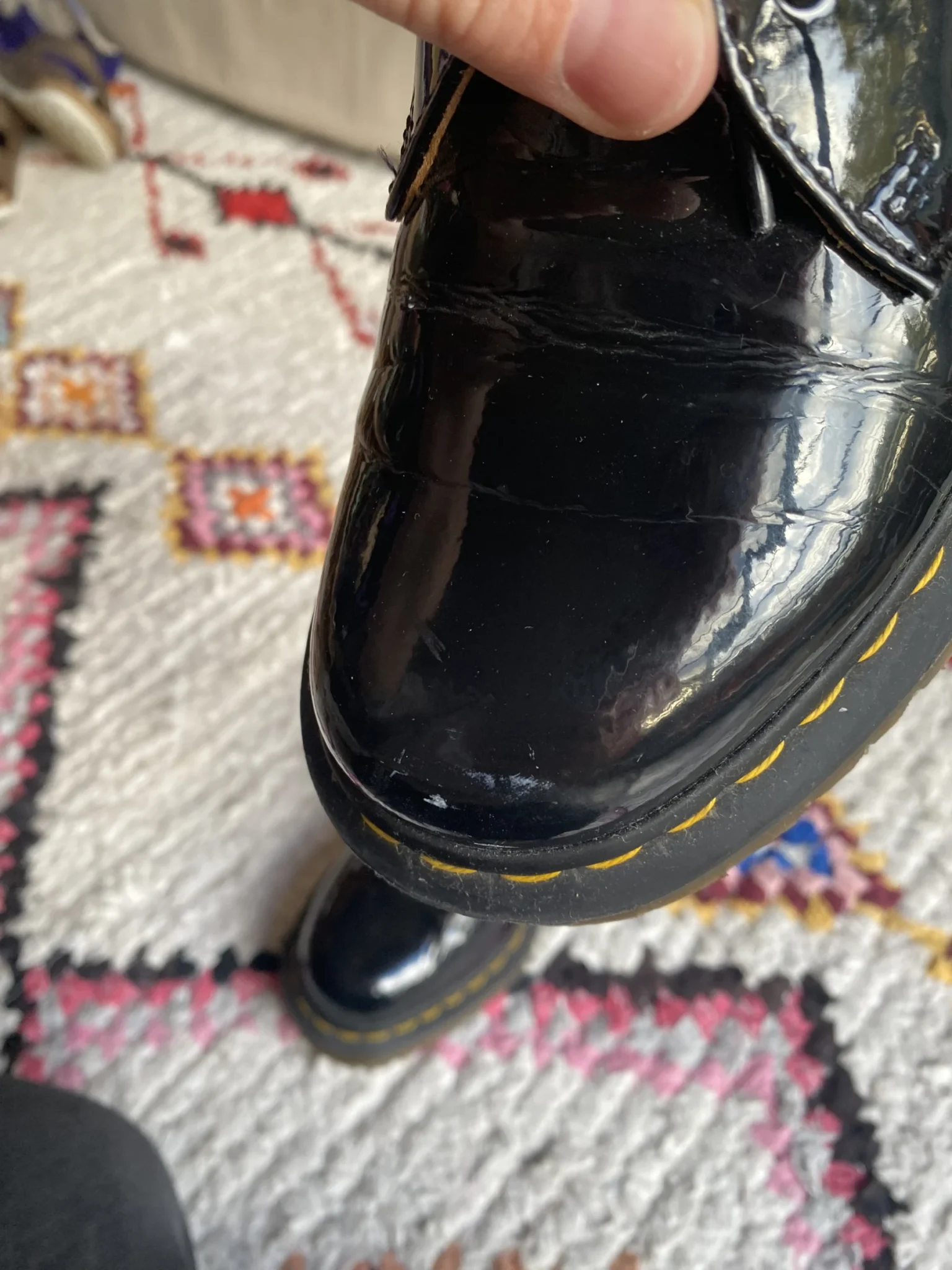 Image for Dr Martens vernies à semelle épaisse 👞