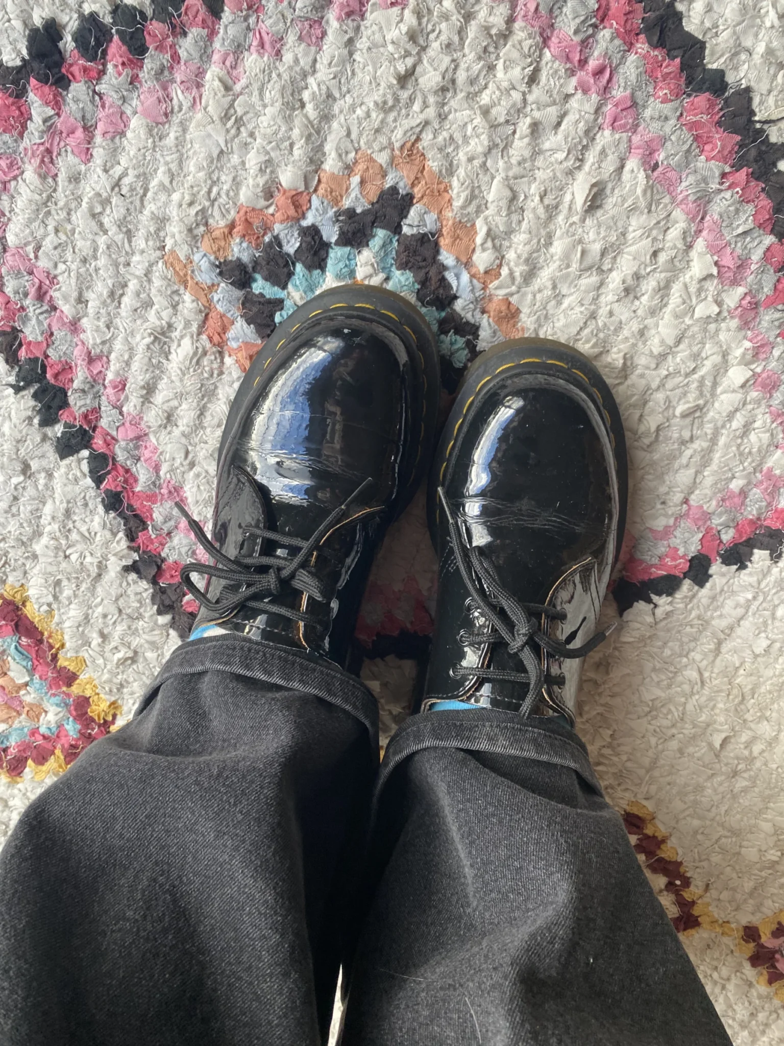 Image for Dr Martens vernies à semelle épaisse 👞