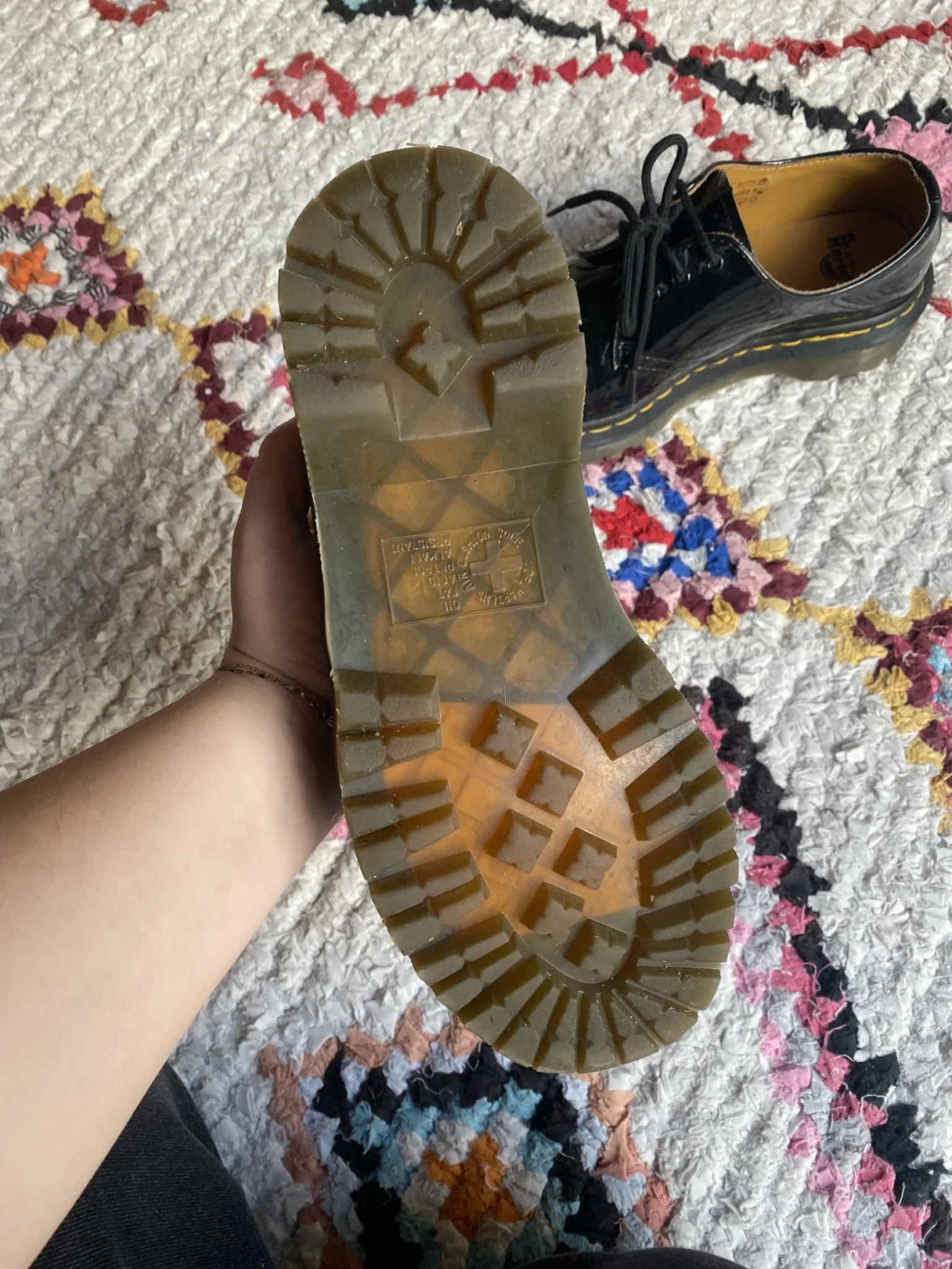 Image for Dr Martens vernies à semelle épaisse 👞