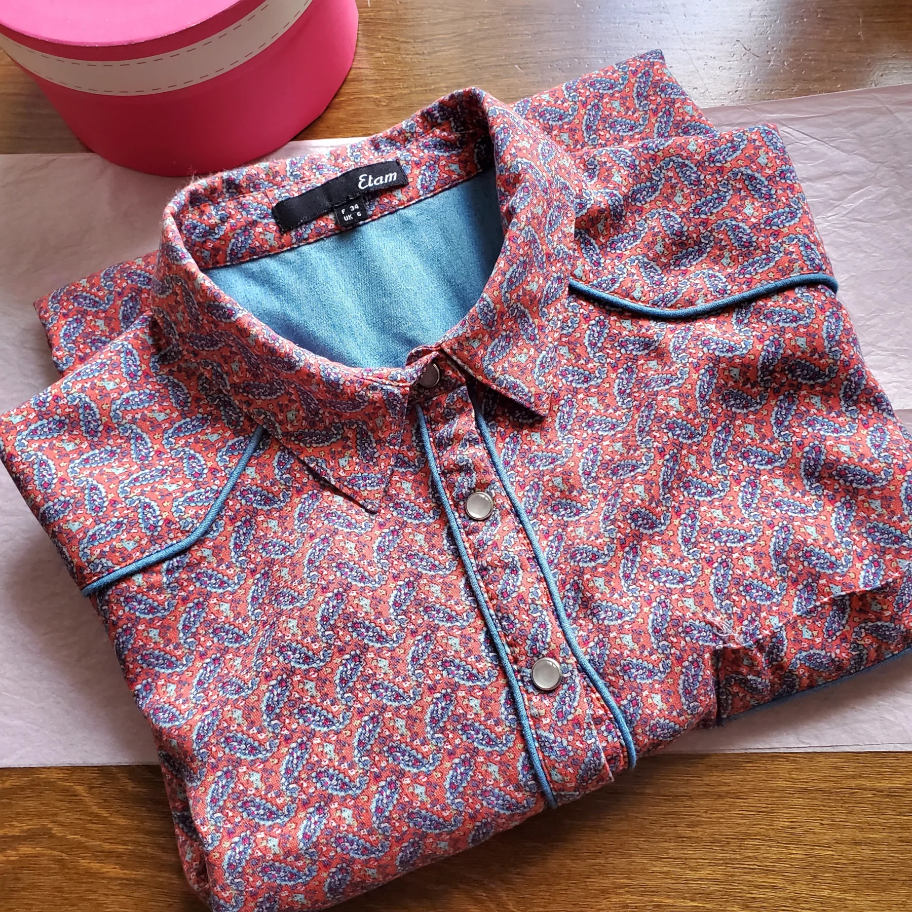 Paisley blouse Etam seconde main