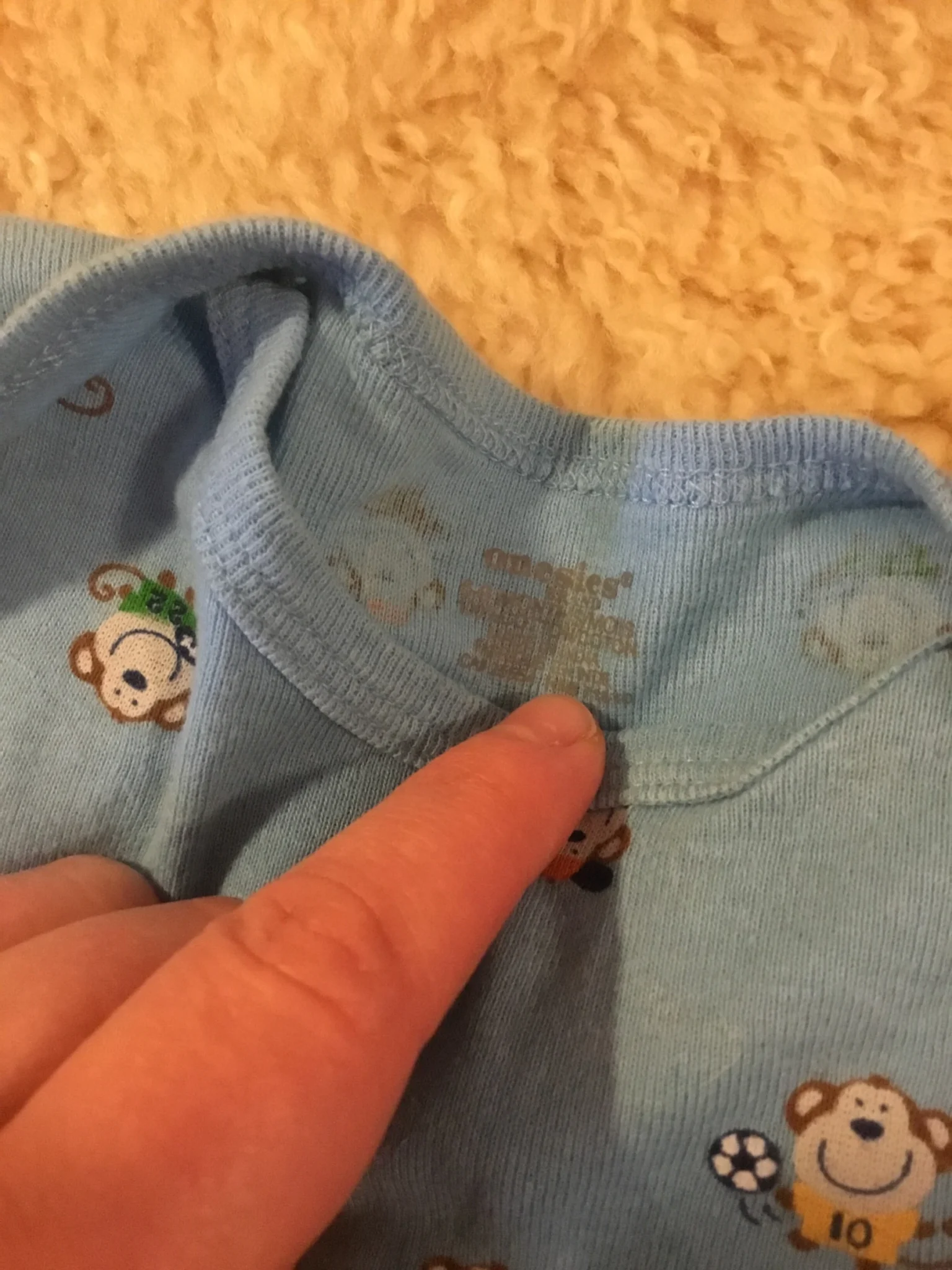 Image for Cache couche petits singes bébé unisexe 6-9