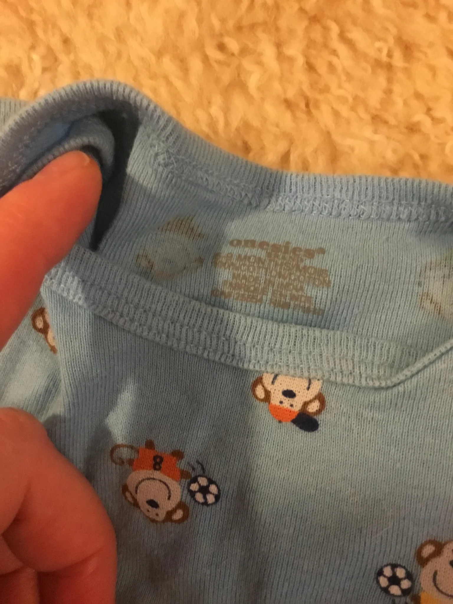 Image for Cache couche petits singes bébé unisexe 6-9