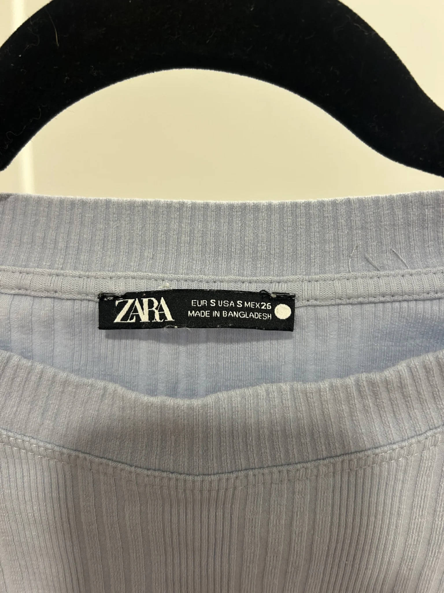 Image for T-shirt crop Zara