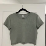 Featured thumbnail for T-shirt crop TNA vert sauge