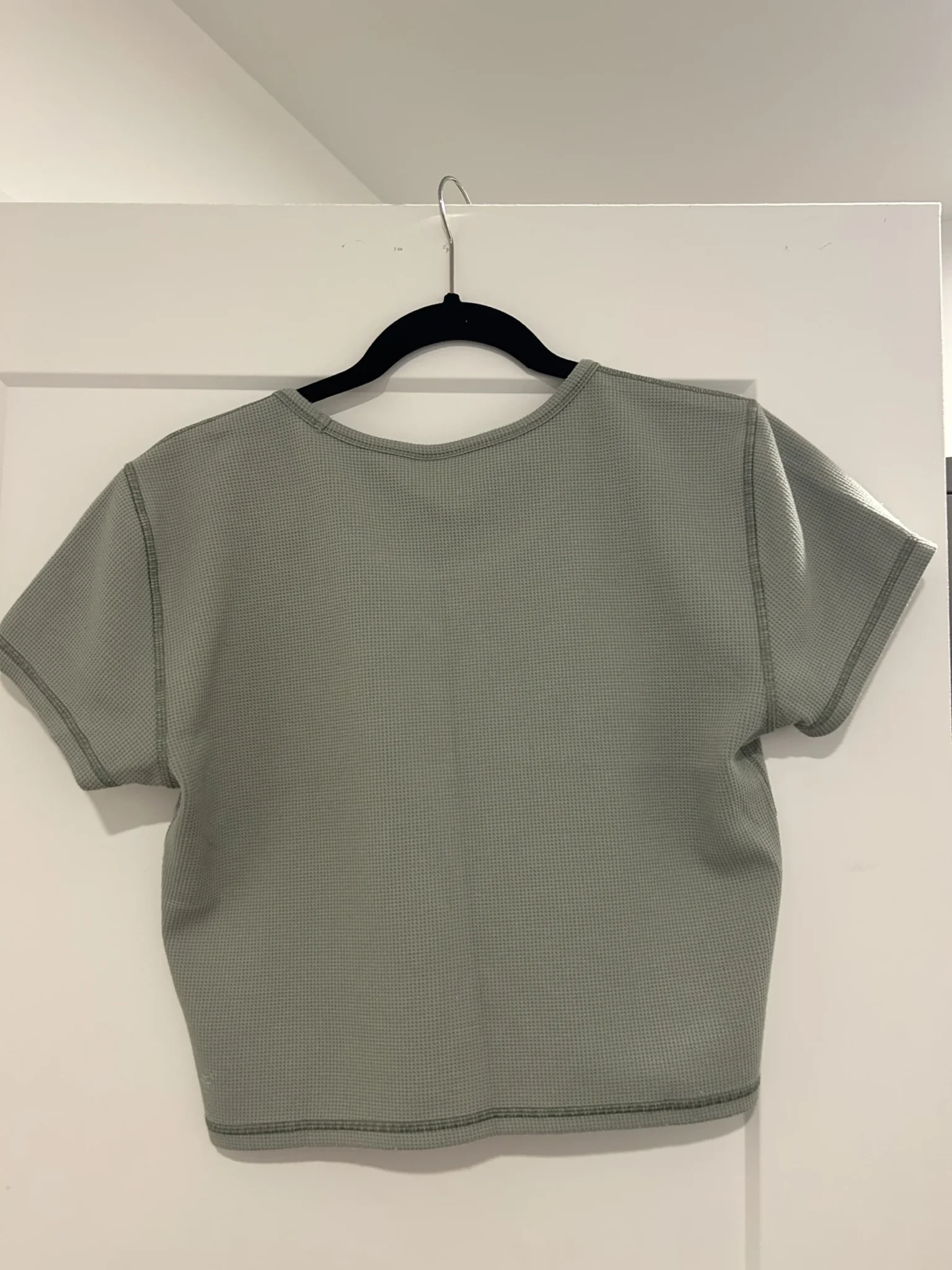 Image for T-shirt crop TNA vert sauge