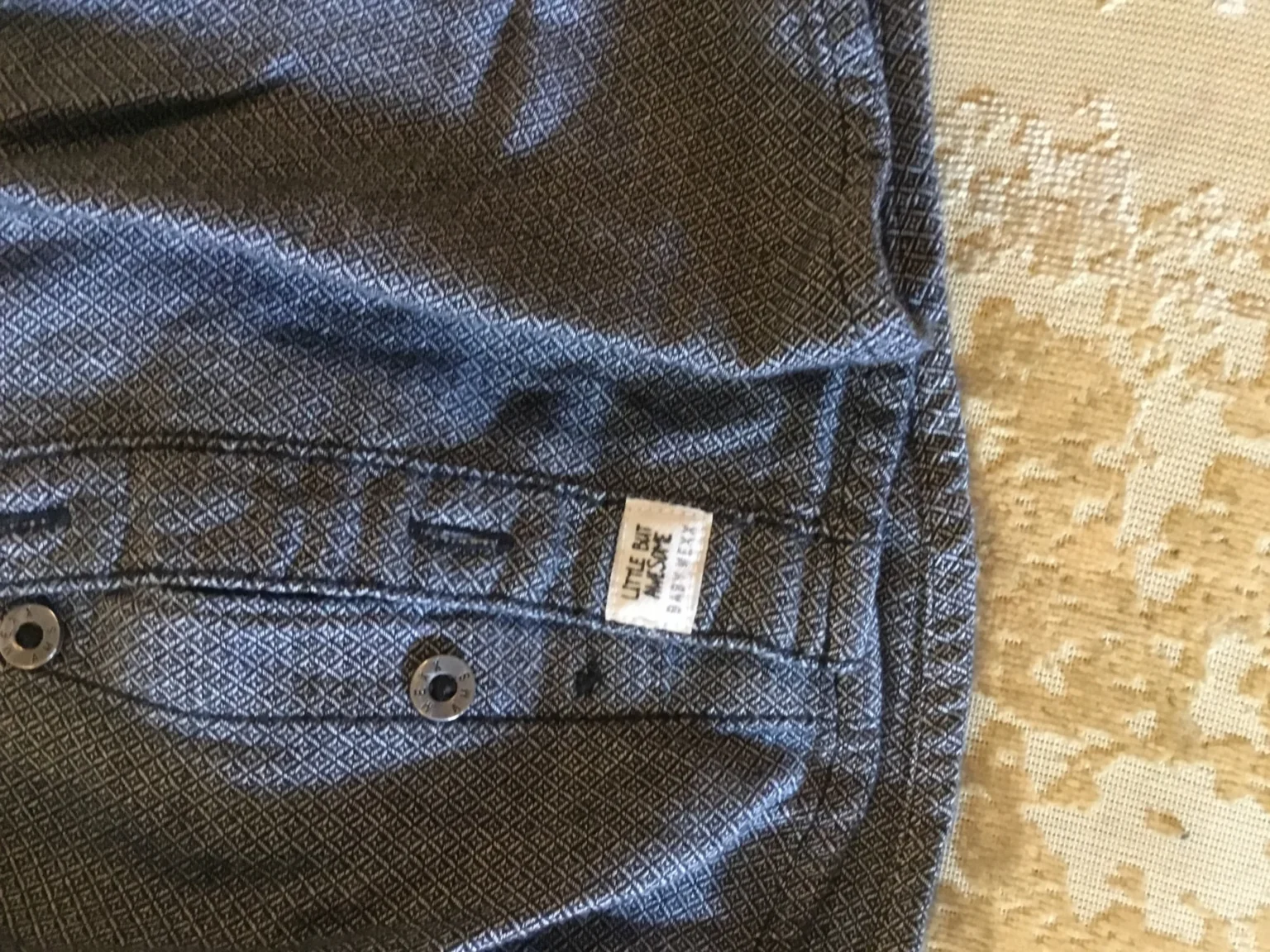 Image for Chemise bleu dénim (bleu-gris) chevrons mexx bébé unisexe 6-9