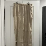 Featured thumbnail for Pantalon flowy beige texturé