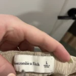Thumbnail for Pantalon flowy beige texturé