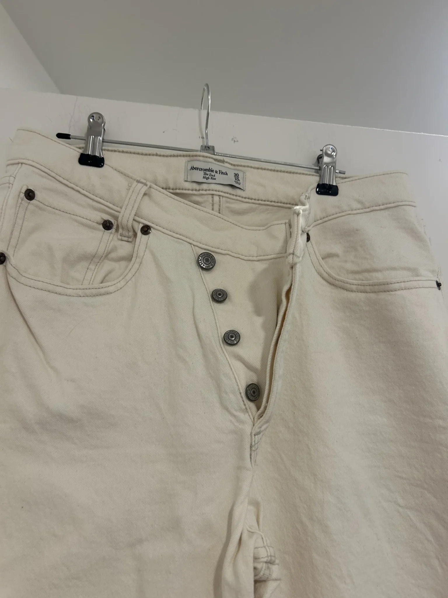 Image for Dad jeans blancs