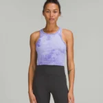 Featured thumbnail for Lululemon - purple cropped training camisole.
