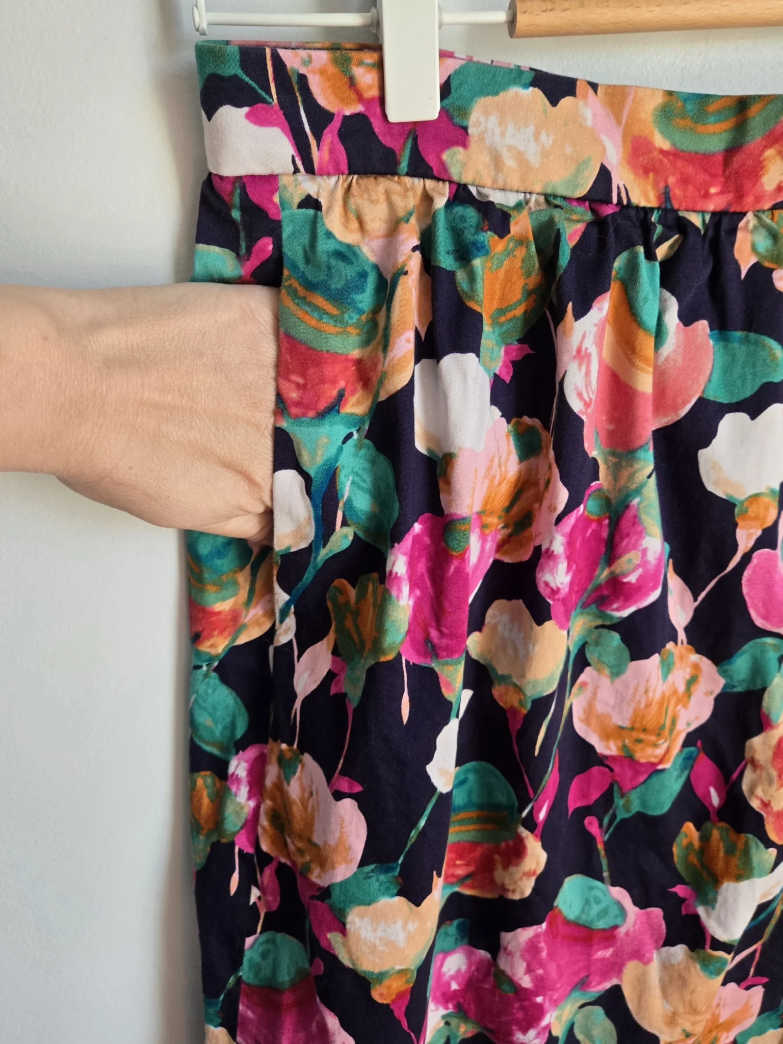 Image for JCrew floral cotton skirt