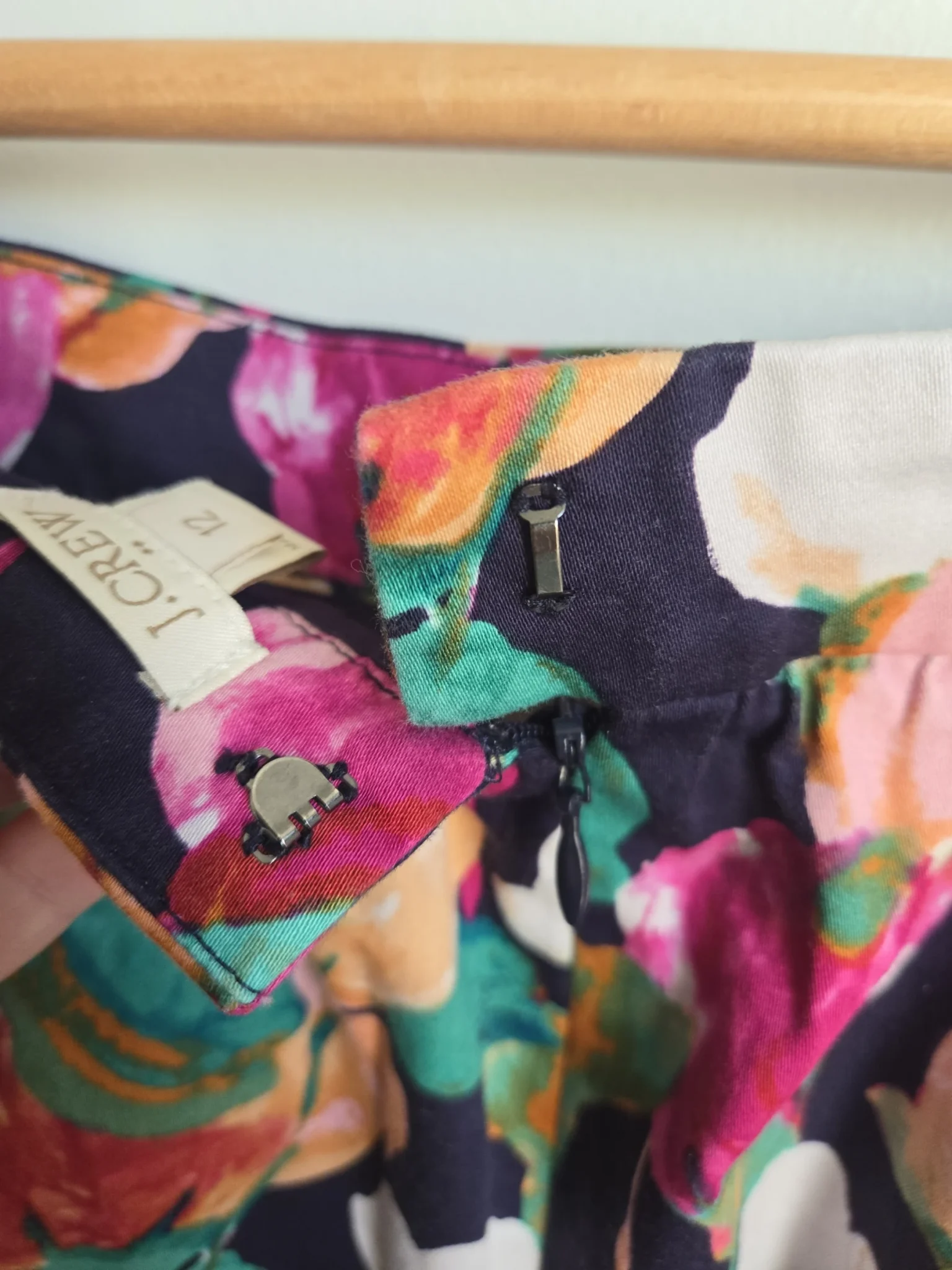 Image for JCrew floral cotton skirt