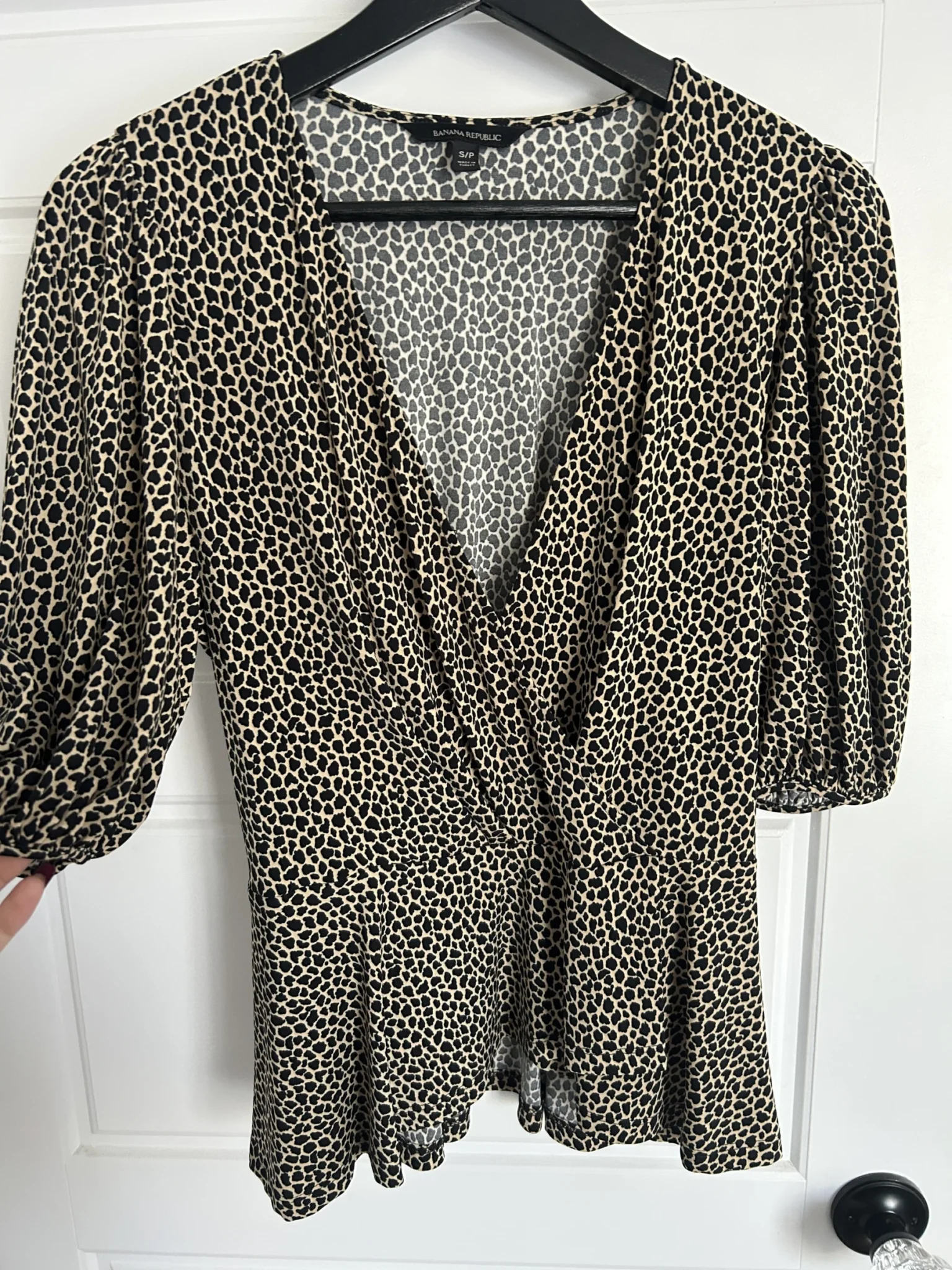 Image for Blouse basque léopard