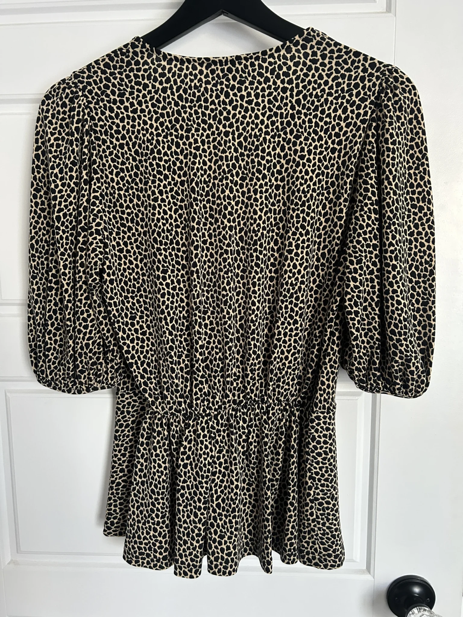 Image for Blouse basque léopard