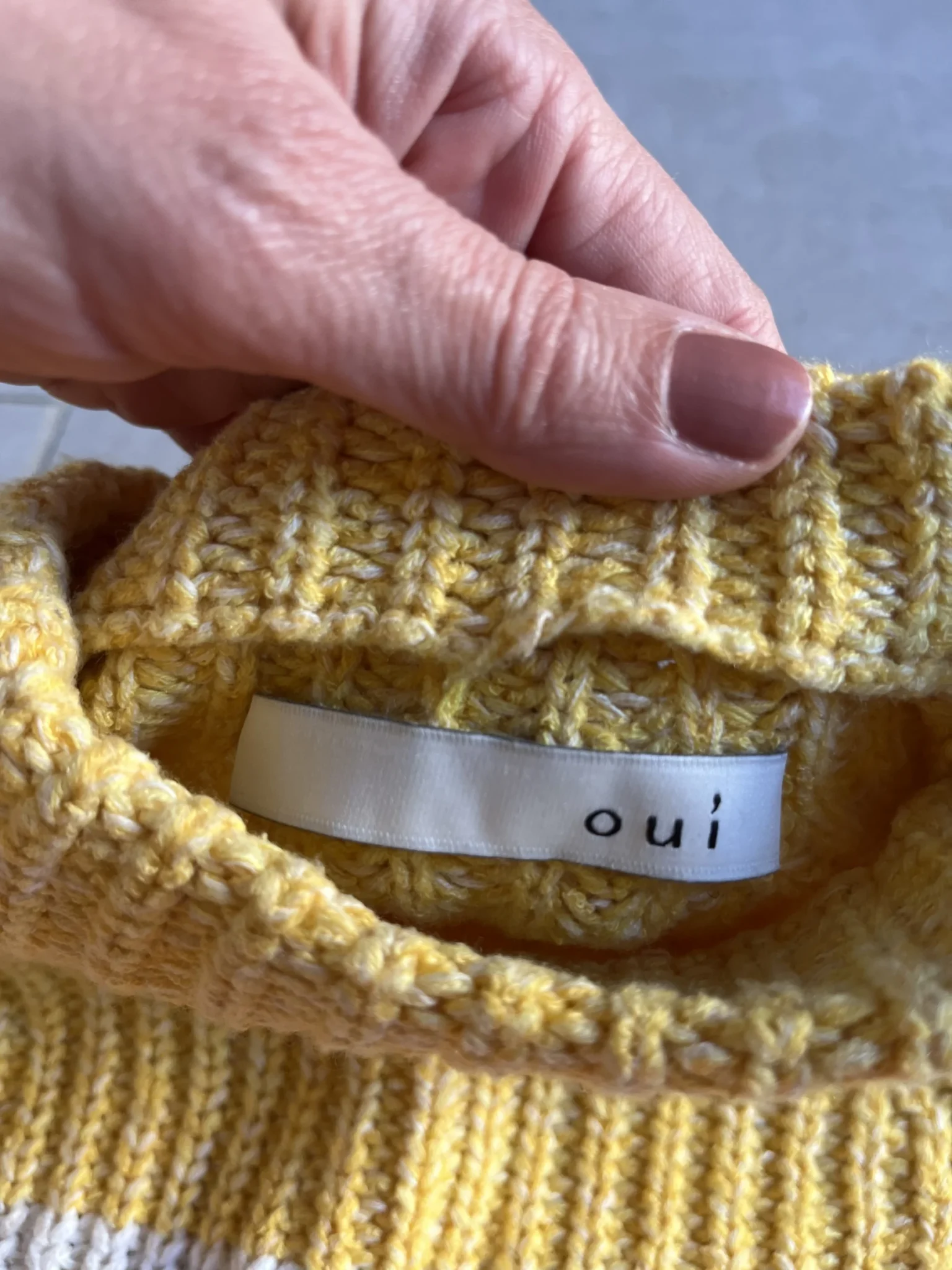Image for Chandail en tricot de coton OUI