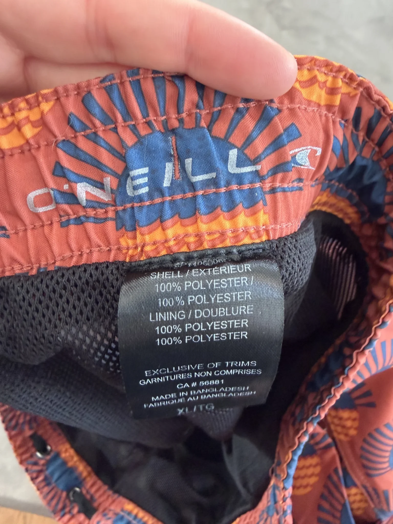 Image for Short/Maillot O’neil pour homme XL