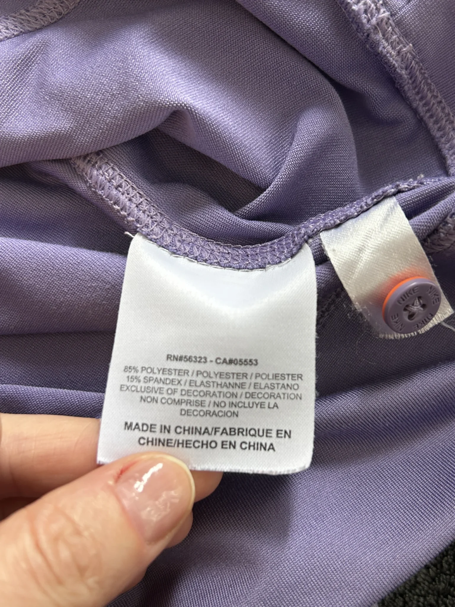 Image for Haut Nike Golf Dri-FIT à col montant – Lavande – Taille Médium