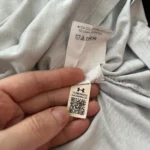 Thumbnail for Haut Under Armour HeatGear Demi-Zip – Gris – Taille Médium **(Fait comme Small)**