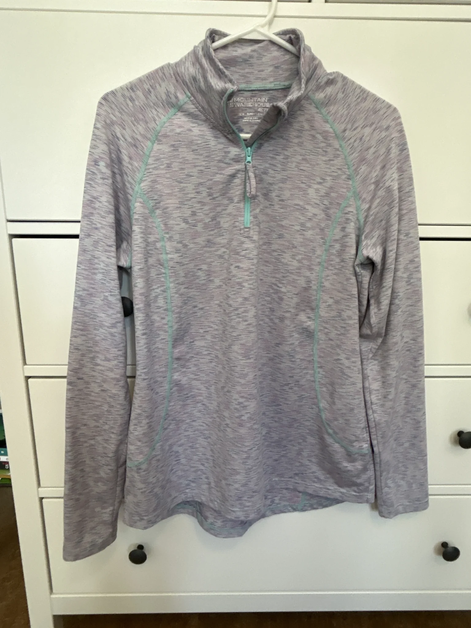 Featured image for Haut technique Mountain Warehouse – Motif Chiné Mauve/Bleu – Taille 10 (M)