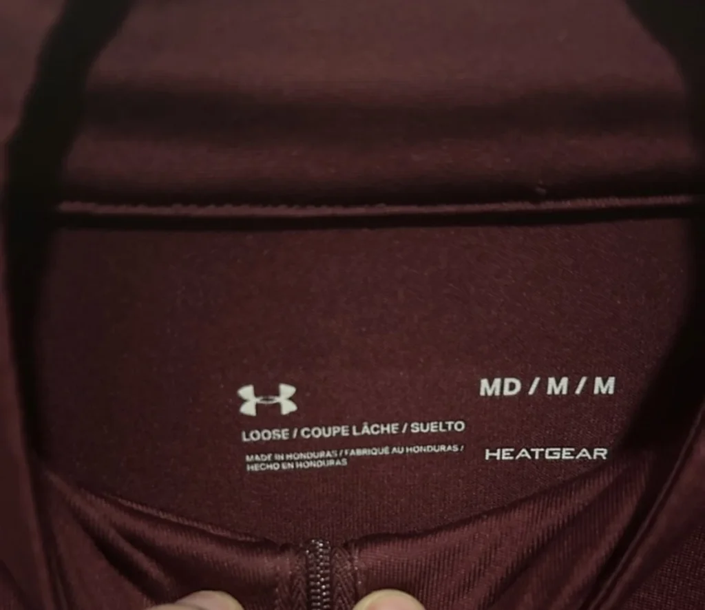Image for Haut Under Armour HeatGear Demi-Zip – Bordeaux – Taille Médium (M)