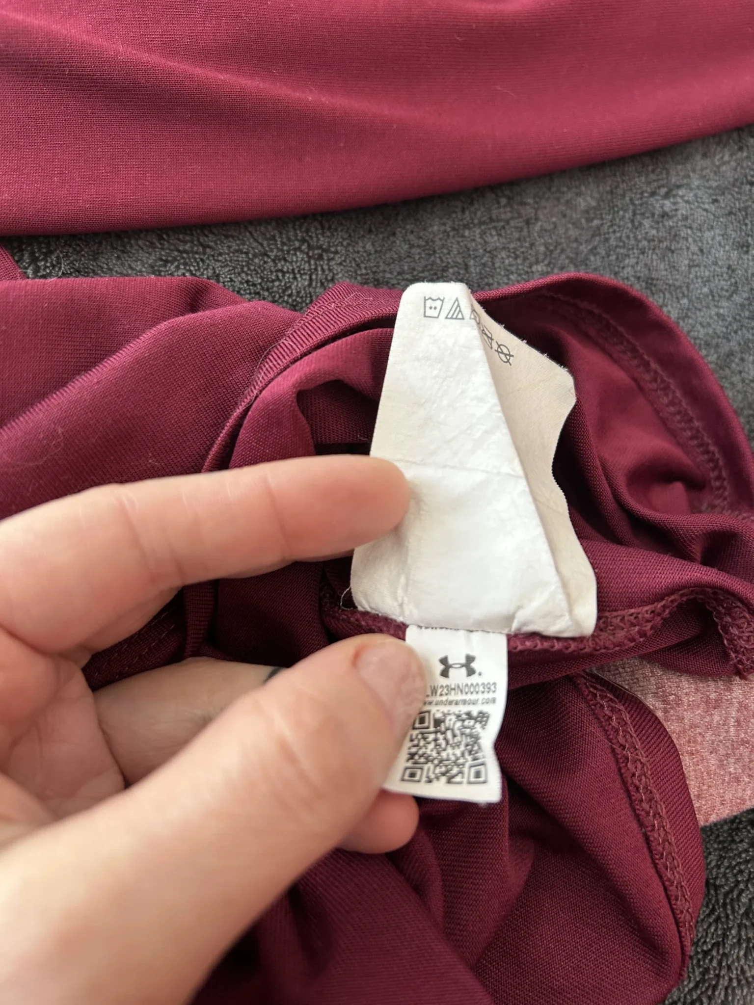 Image for Haut Under Armour HeatGear Demi-Zip – Bordeaux – Taille Médium (M)