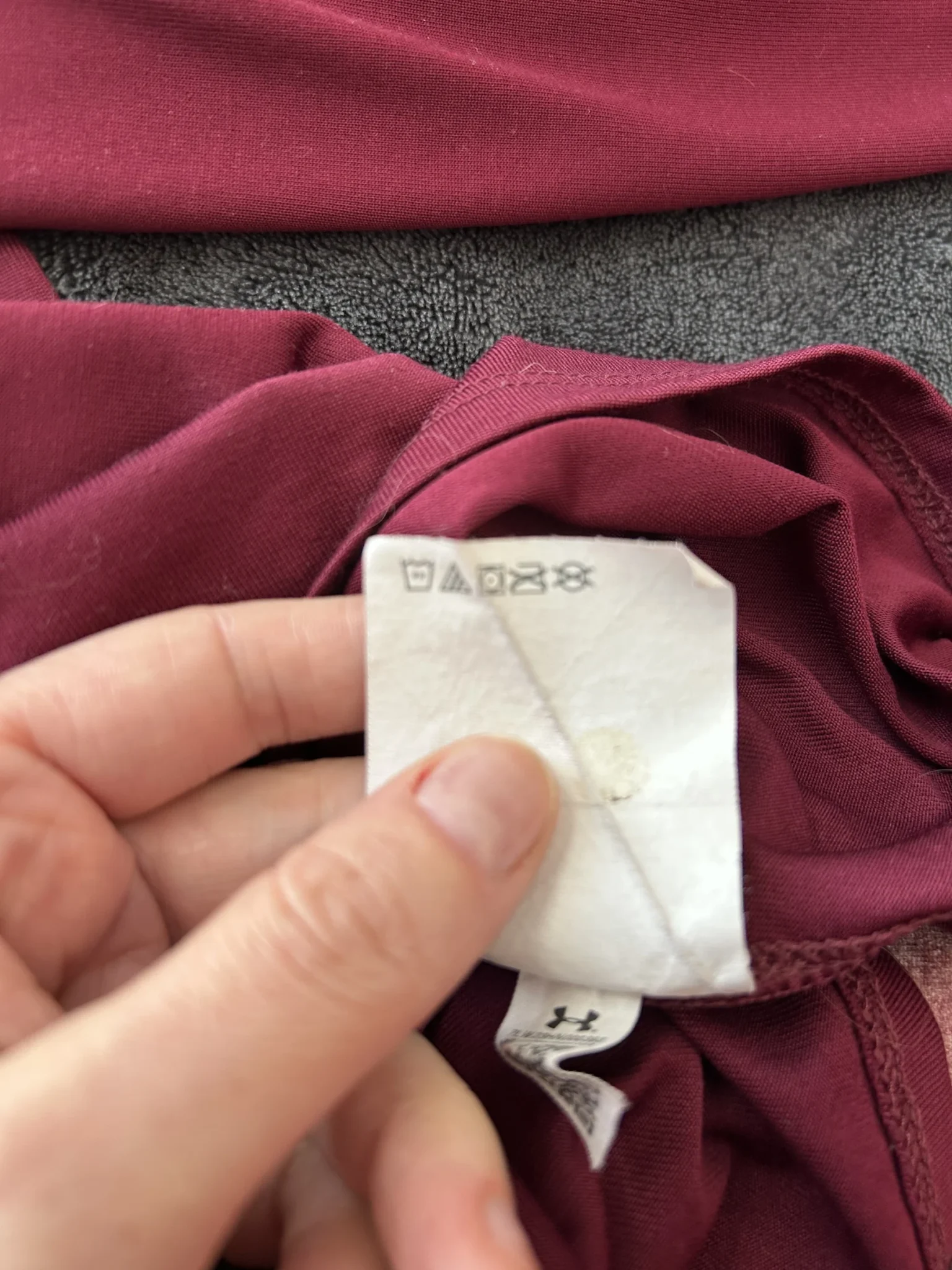 Image for Haut Under Armour HeatGear Demi-Zip – Bordeaux – Taille Médium (M)