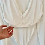 Thumbnail for Bodysuit blanc extensible