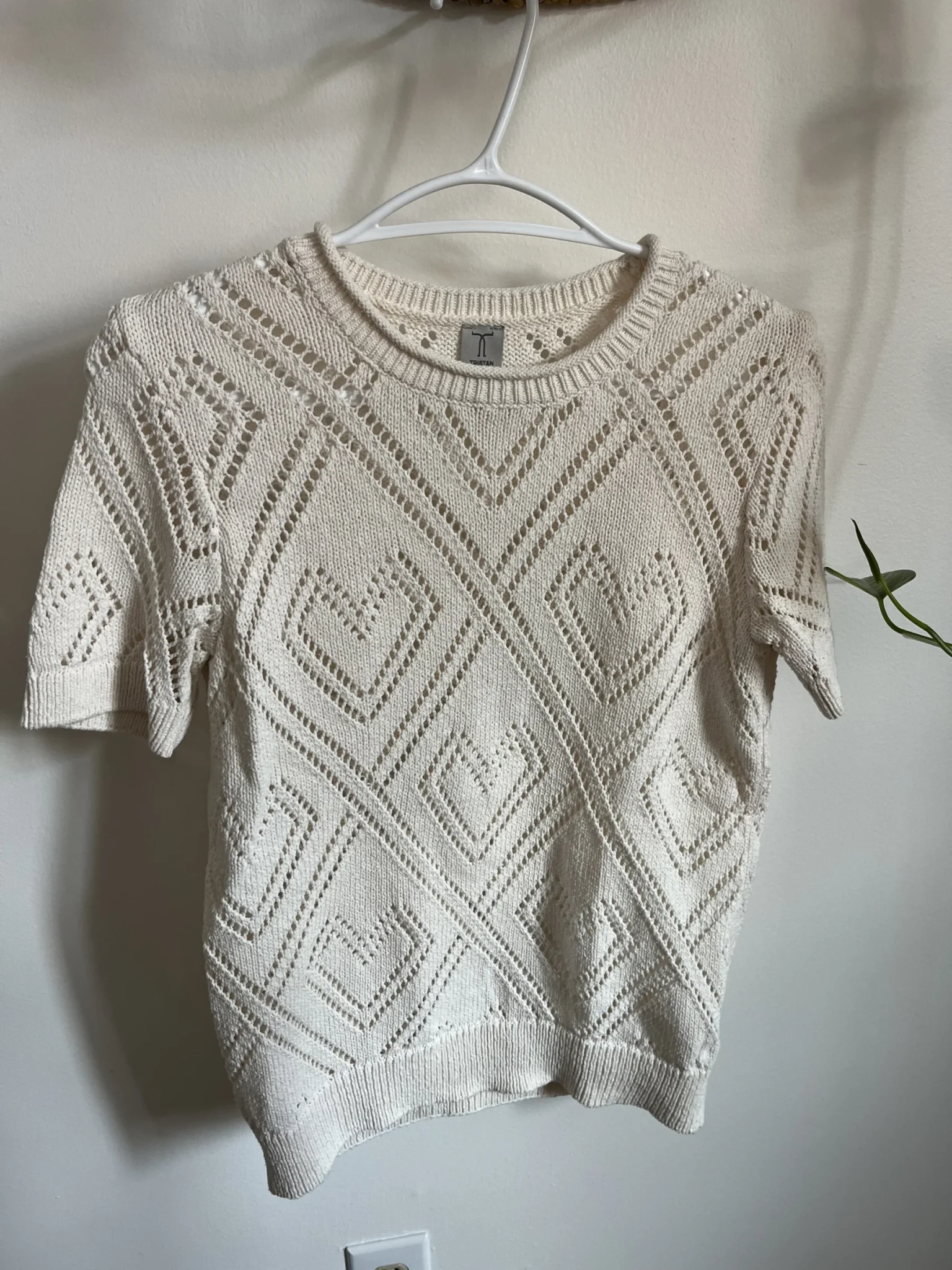Featured image for Chandail coeurs ajourés tricot de coton