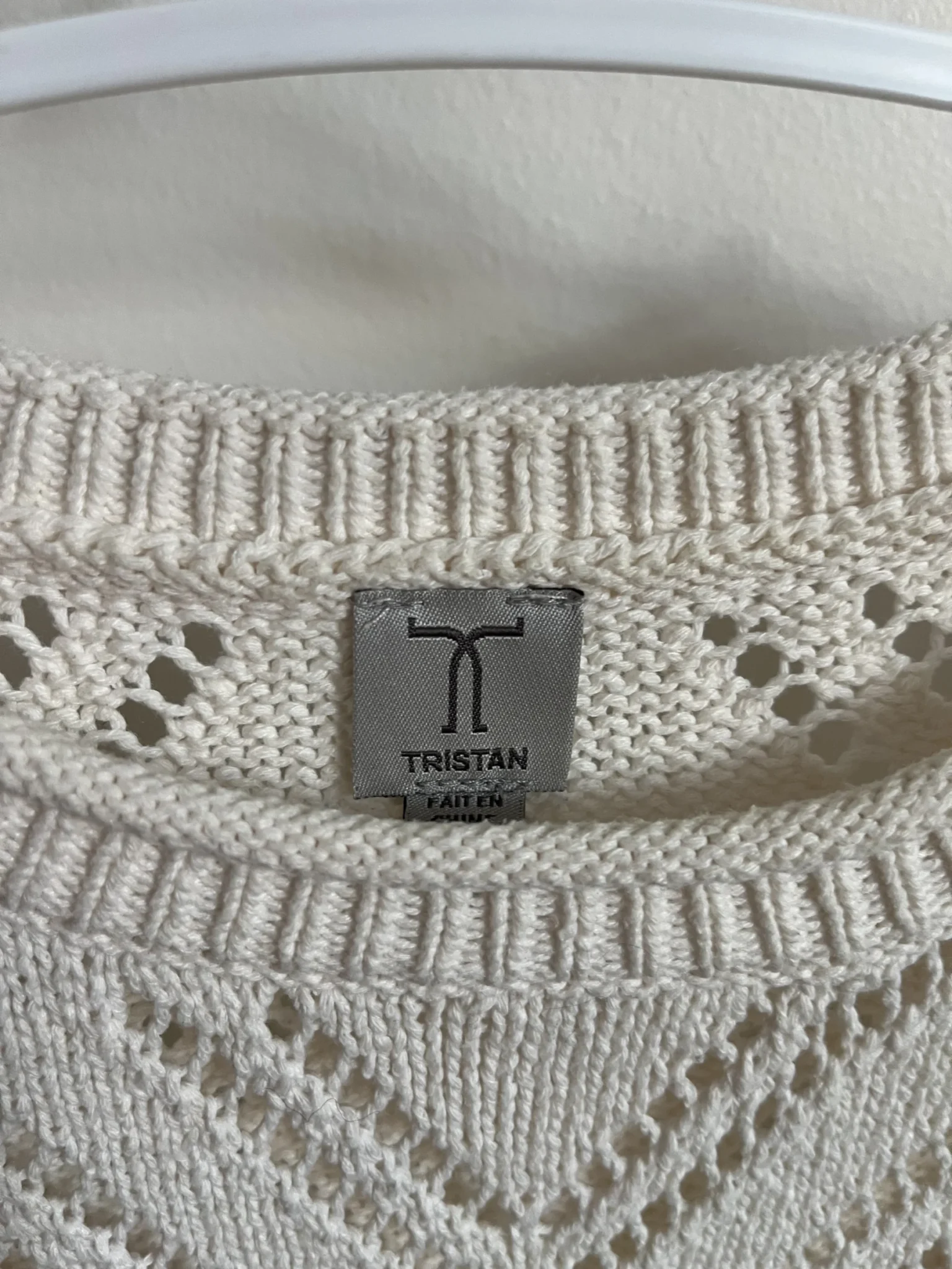 Image for Chandail coeurs ajourés tricot de coton