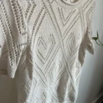 Thumbnail for Chandail coeurs ajourés tricot de coton