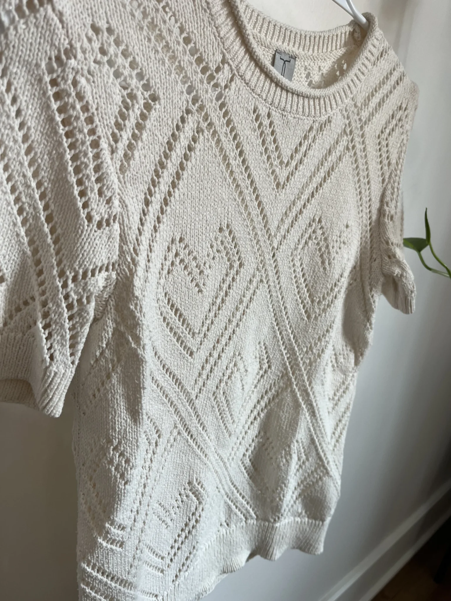 Image for Chandail coeurs ajourés tricot de coton