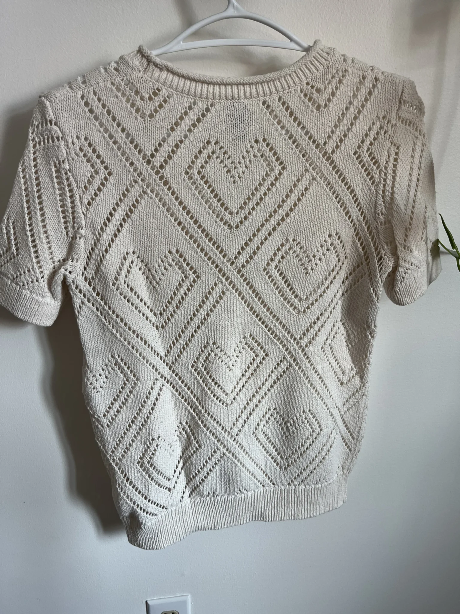 Image for Chandail coeurs ajourés tricot de coton