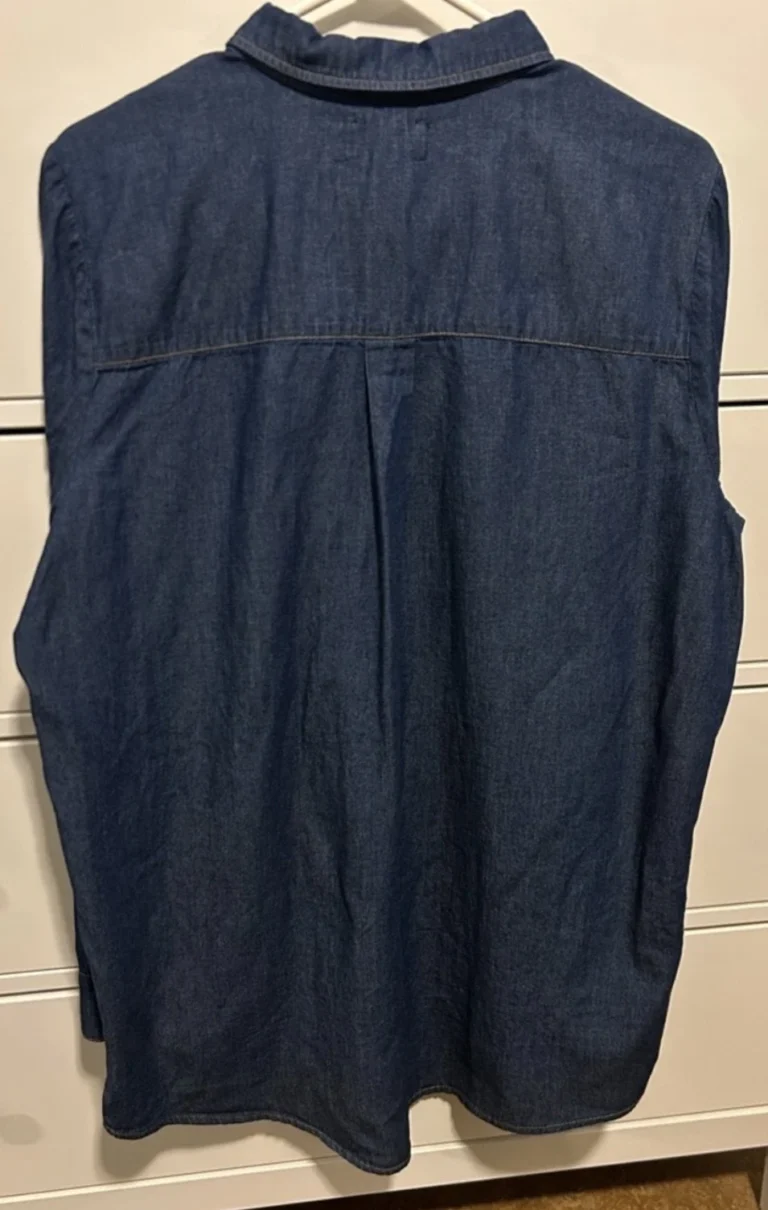 Image for Chemise Denim Oversize Womance – 100% Coton – État Impeccable – Taille S