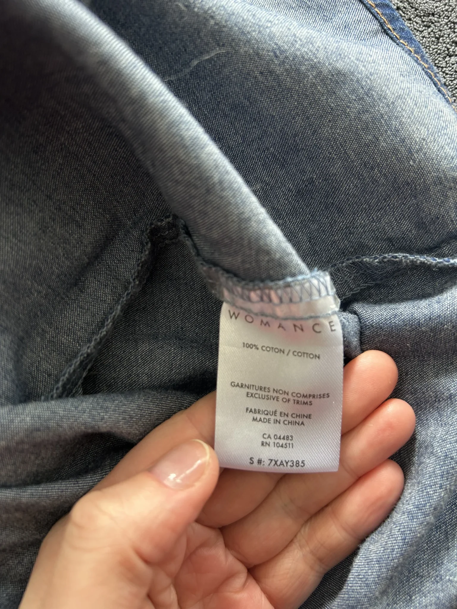 Image for Chemise Denim Oversize Womance – 100% Coton – État Impeccable – Taille S