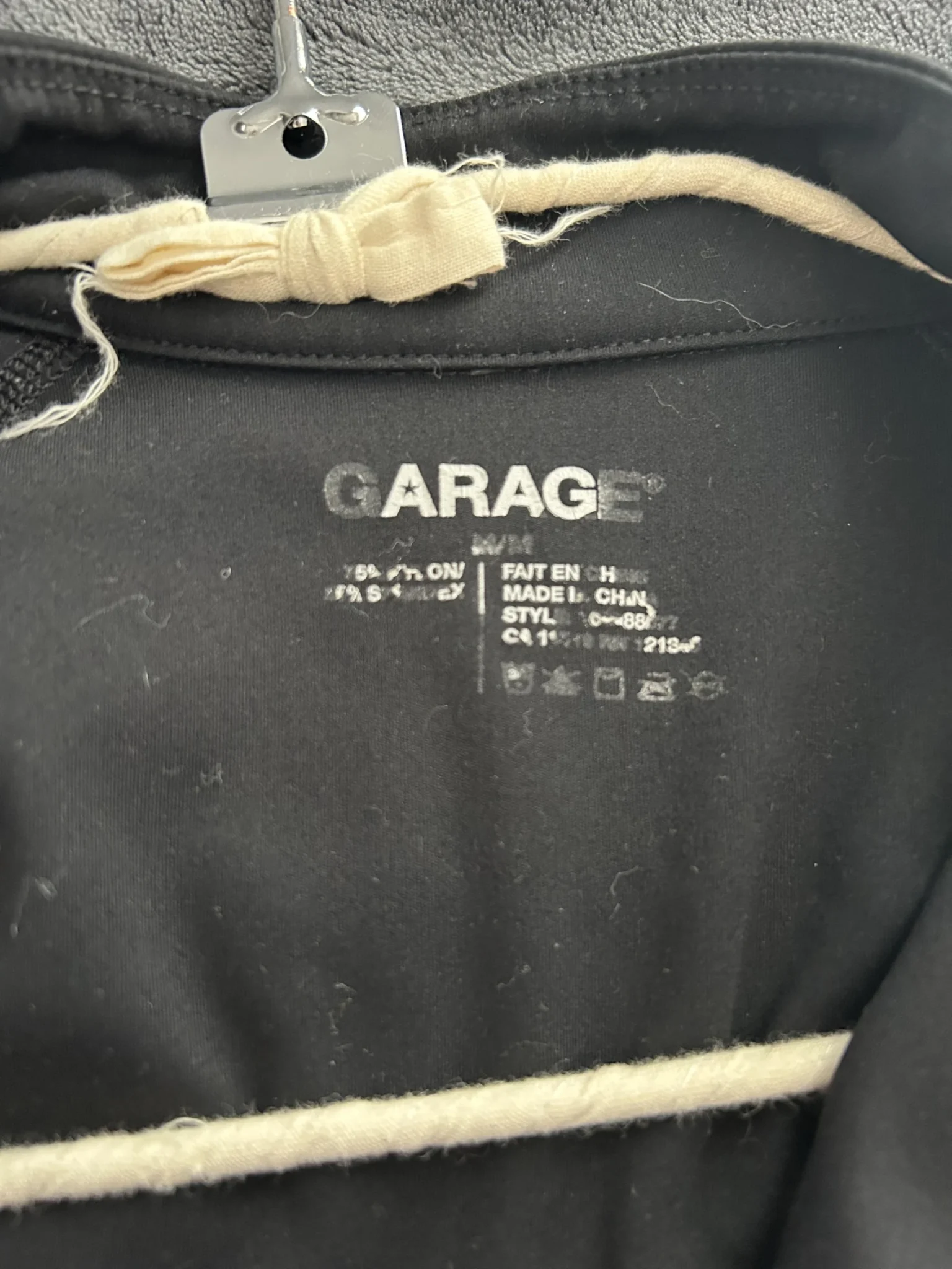 Image for Veste de Sport Technique Garage – Noir Profond – Ultra-Extensible – Taille Médium (M)