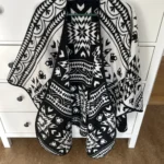 Thumbnail for Poncho Artisanal Réversible Mini Tipi – Fait au Québec – Taille Unique – État Impeccable