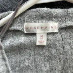 Thumbnail for Cardigan Long Gris Rose + Vine – Doux et Côtelé – Taille Médium